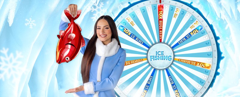 Experience the Thrill of Ice Fishing in the UK's Live Casino Game.